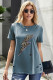 Leopard Lightning Print Graphic Tees for Women UNISHE Wholesale Short Sleeve T shirts Top
