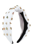 Colorful Glass Knotted Hair Band MOQ 3PCs