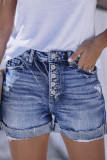 Ripped Buttons Jean Shorts Unishe Wholesale
