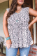 Plus Size Leopard Babydoll Tank Top