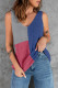 Multicolor Color Block Knitted Tank Top