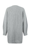 Criss Cross Ribbon Knit Sweater Dress