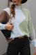 Wavy Knit Color Block Pullover Sweaters