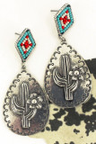 Cactus Flower Earrings MOQ 5PCS