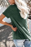 Green Round Neck Pocket T-shirts