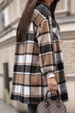 Plaid Button Warm Shacket Fleece Coat Women UNISHE Wholesale