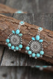 Turquoise Alloy Earrings MOQ 5PCs