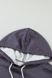 Dip-Dye Colorblock Drawstring Hoodie with Pockets