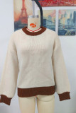 Plain Round Neck Knit Pullover Sweaters