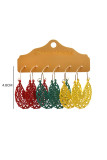Fashion Hoop Tassels Earring Sets MOQ 5pcs