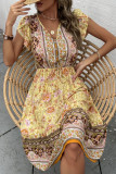 Bohemian Floral Print Dress Unishe Wholesale