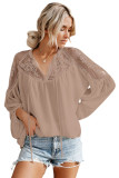 Pink Formal Invitation Lace Blouse