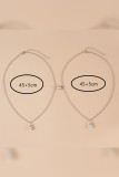 Little Dinasaur Magnet Heart Couple Necklace MOQ 5pcs