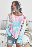 Rainbow Tie Dye Pullover Long Sleeve Top