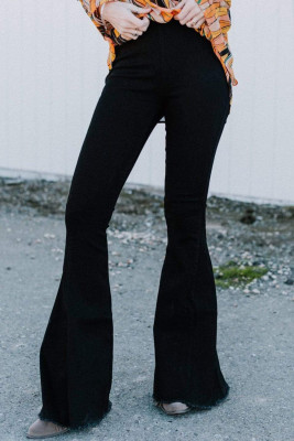 Black Bell Bottom Jeans