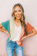 Colored stripes blouse