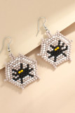 Halloween Bead Pumpkin Earrings MOQ 5PCs