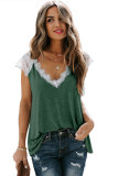 Green Lace Knit Tank