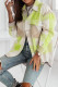 Colorful Open Button Pockets Plaid Shackets