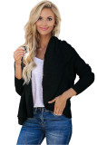 Black Cashmere Blend Convertible Cardigan