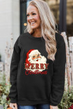 Graphic Letter Print Long Sleeve Pullover Sweatshirt