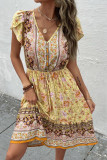 Bohemian Floral Print Dress Unishe Wholesale