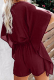 Wine Born To Fly Kimono Romper