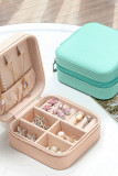 Solid Convenient Zipper Necklace Ring Earring Travel Jewelry Box Unishe Wholesale MOQ 5pcs