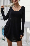 Backless Drawstring Side Knit Cover Up Women UNISHE Wholesale