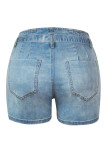 Denim Elastic Waist Pocket Jeans Short Unishe Wholesale