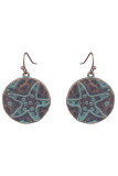 Alloy Geometric Turquoise Western Earrings MOQ 5pcs