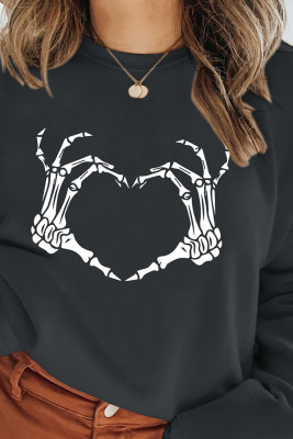 Skeleton Hand Heart Sign Bones sweatshirt Unishe Wholesale