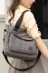 Big Capacity Pockets Canvas Handbag MOQ 3pcs