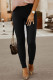Black Zipped Butt Lifting High Waist Leggings