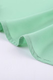 Green Forever Tonight Button Tie Top