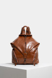 Vintage PU Leather Backpack Handbag Unishe Wholesale MOQ 3PCS