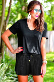 Leopard Drawstring Everyday Shorts