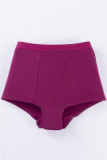 Plain Elastic Waist Boyshorts Boxer