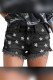 Star Print Raw Hem Ripped Denim Shorts Unishe Wholesale