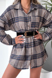 Plaid Bat Sleeve Shirt Dress Unishe Wholesale