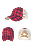 Plaid Baseball Hat MOQ 3PCs