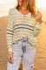Stripe Colorblock Knit Sweater