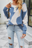 Cow Pattern Button Knitting Pullover Sweater