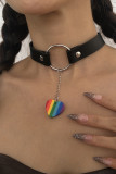 Circle Buckled Chocker Necklace MOQ 5pcs
