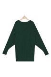 Cable Knit Front Open Cardigan