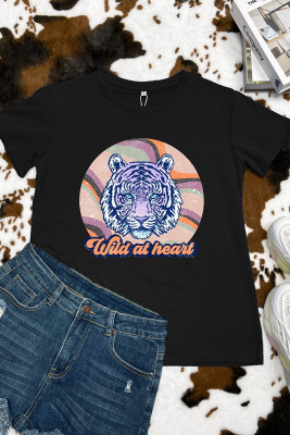 Retro Tiger Sublimation Graphic Tee Unishe Wholesale