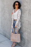 Open Front Leopard Print Cardigan