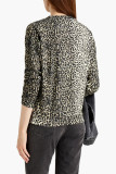 Leopard Boyfriend Crew Neck Leopard Sweatshirt