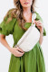 Plain PU Leather Zipper Fanny Pack Crossbody Bag