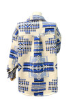 Western Aztec Pocketed Button Coat